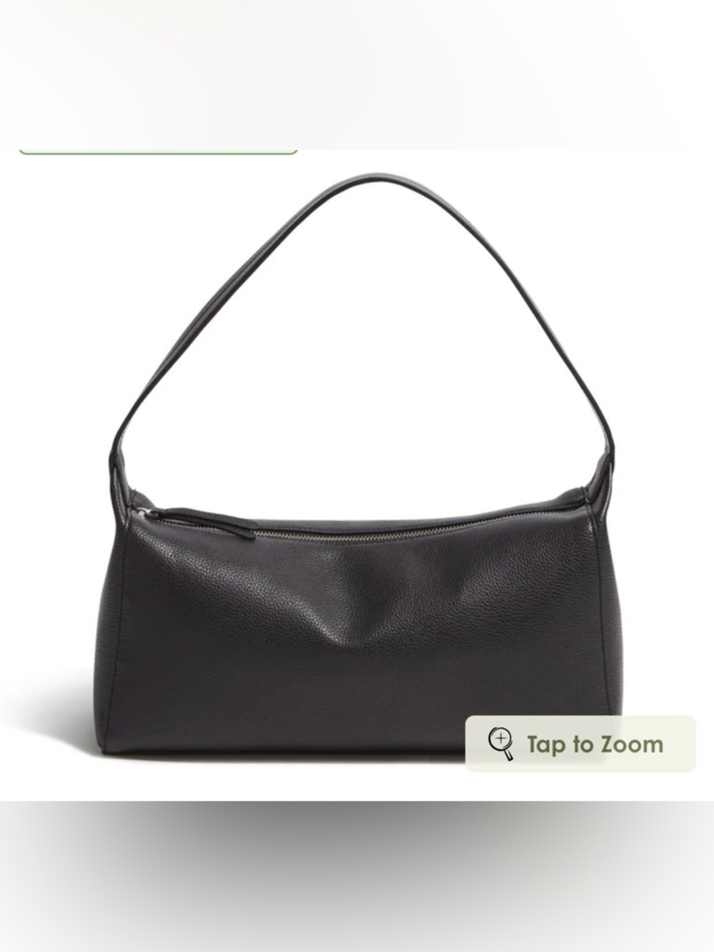 Slouchy Shoulder Bag in Faux Leather